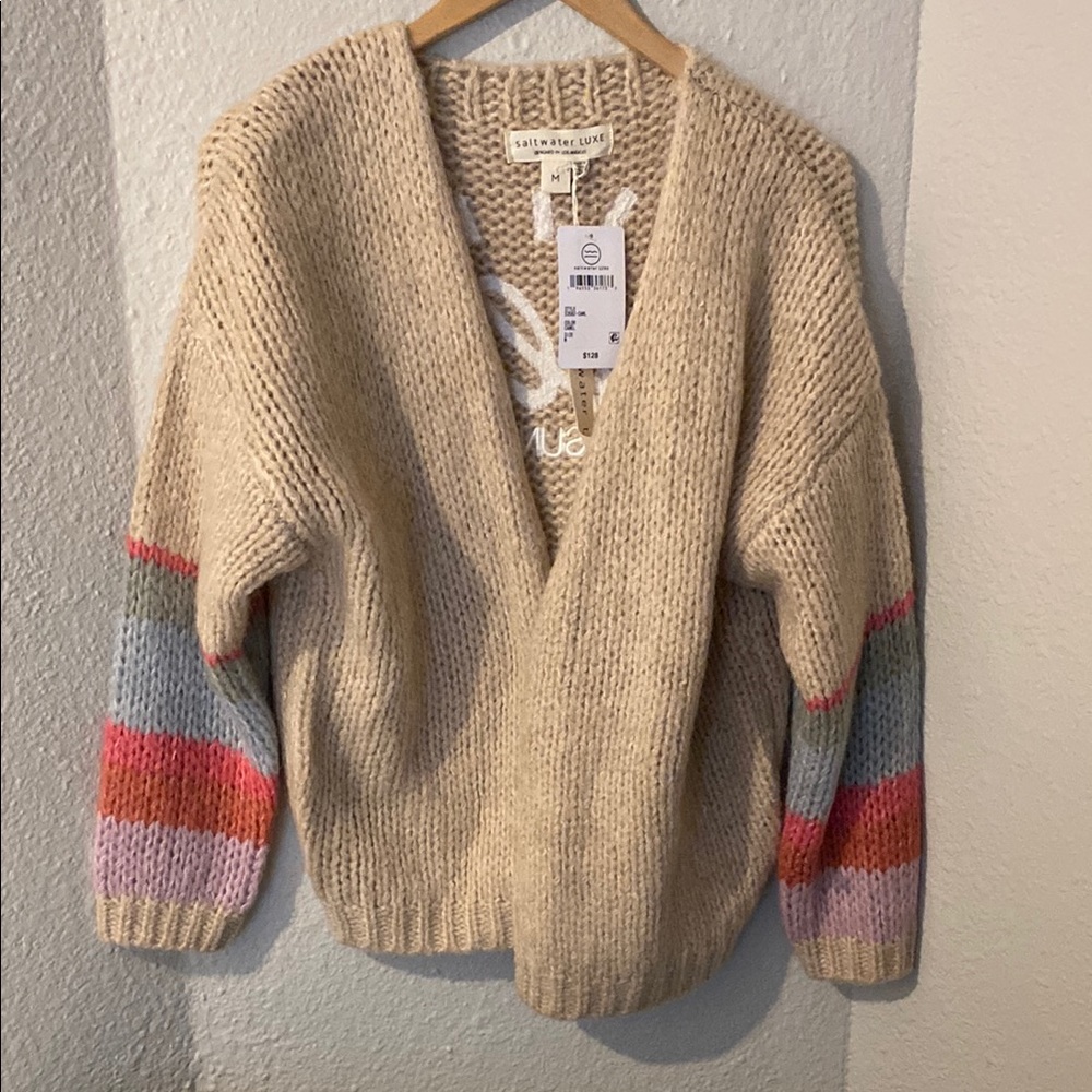Saltwater Lux wool knit cardigan